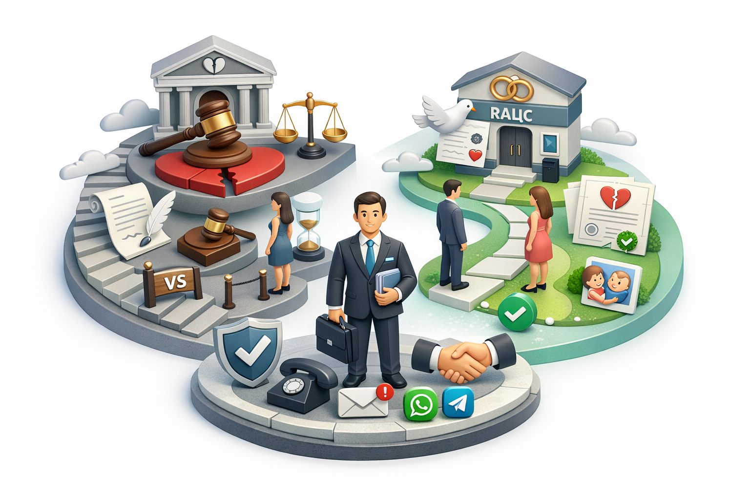 порядок розлучення через суд та рацс в Україні із супроводом адвоката