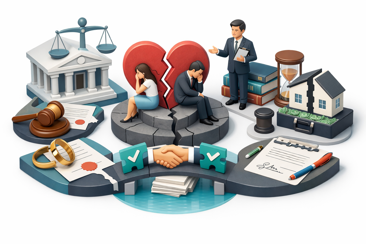 Розлучення без дітей через суд або РАЦС із супроводом адвоката