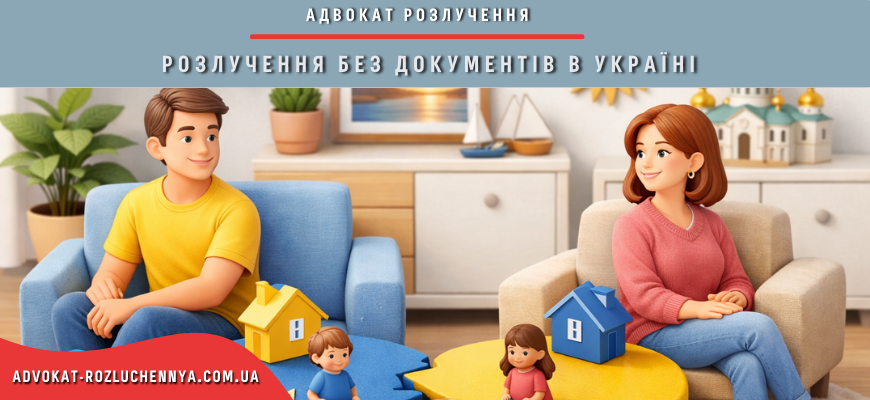 Розлучення без документів в Україні між подружжям з поділом майна та дітьми