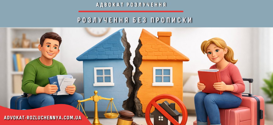 Розлучення без прописки в Україні через суд без реєстрації місця проживання
