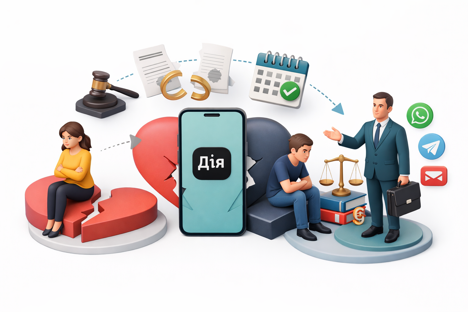 Розлучення через Дію онлайн оформлення розірвання шлюбу за допомогою адвоката