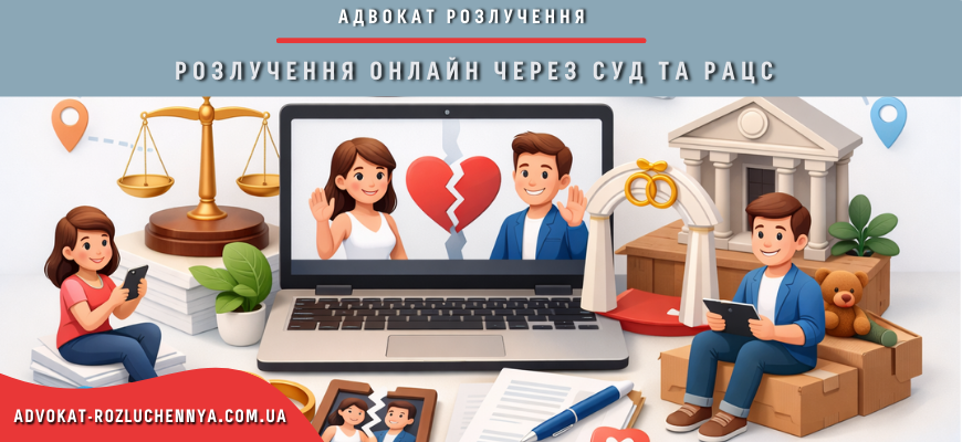 Розлучення онлайн через суд та РАЦС із поданням документів дистанційно