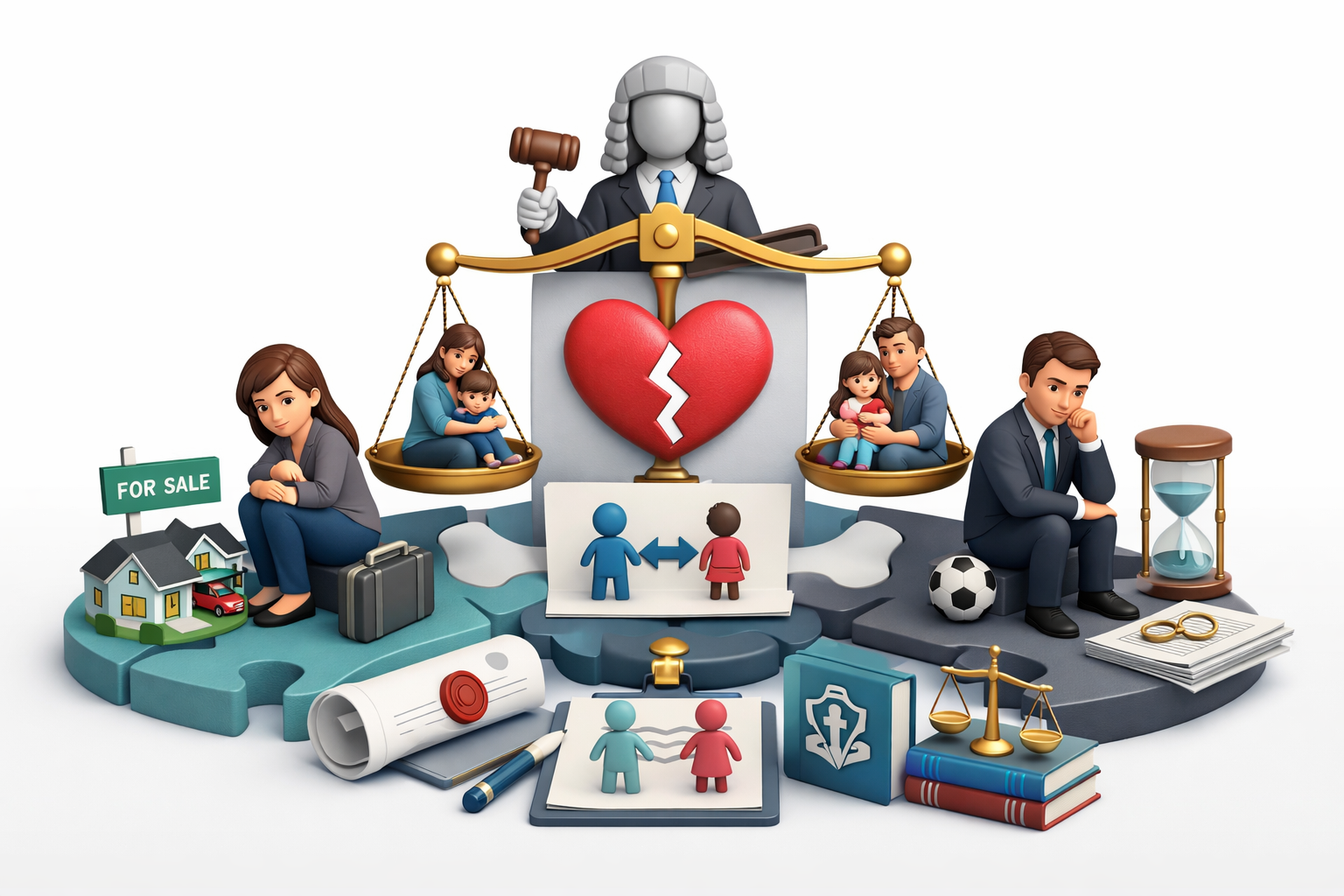 Розлучення з дітьми через суд визначення місця проживання дитини та поділ відповідальності батьків