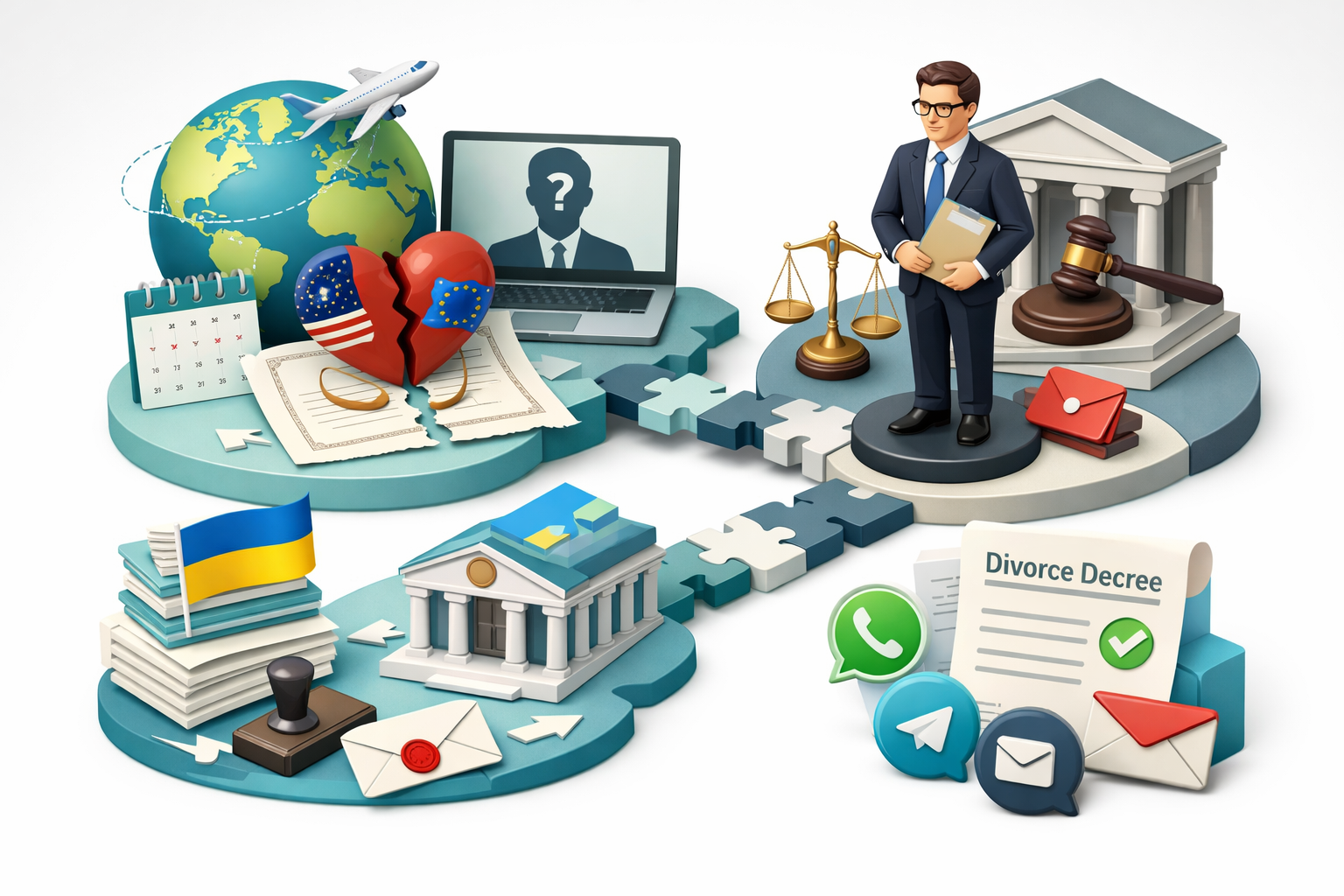 Розлучення з іноземцем без його присутності через суд в Україні дистанційно