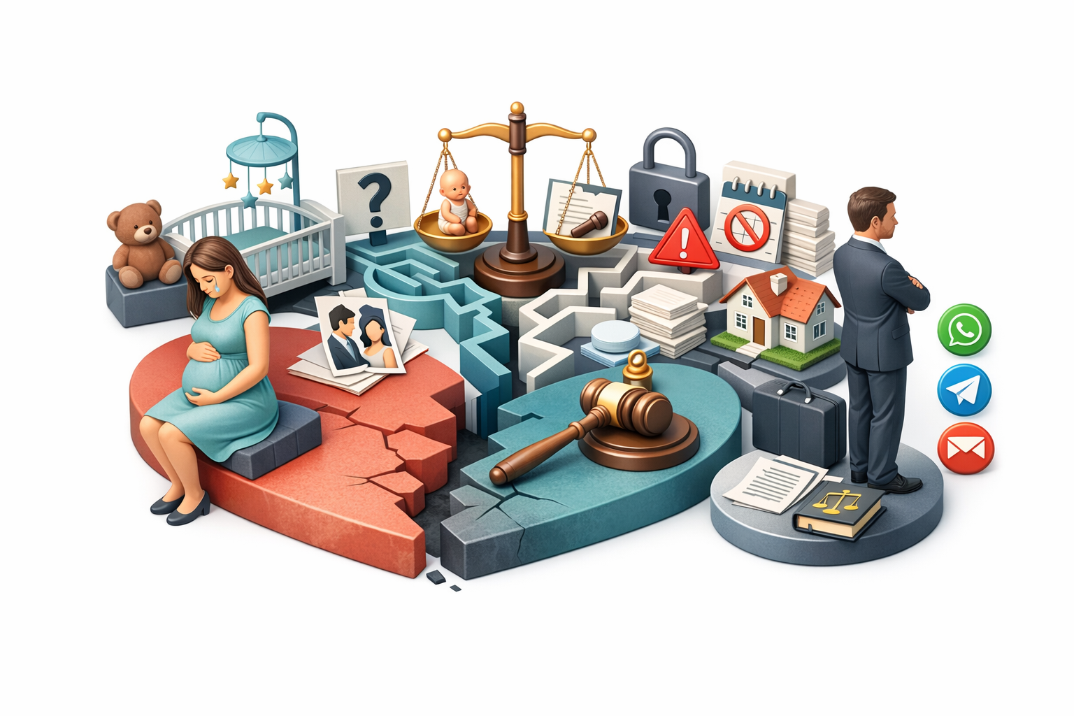 Розлучення з вагітною дружиною — суд, баланс інтересів, захист прав матері та дитини