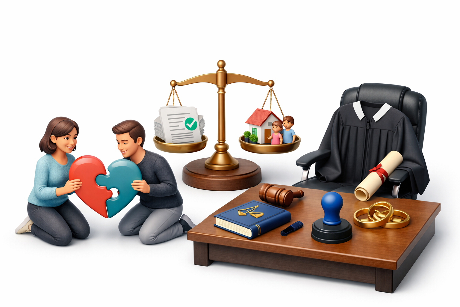 Розлучення за взаємною згодою подружжя через суд із погодженими умовами щодо дітей та майна